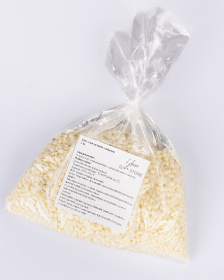 Sojin vosak u granulama za sveće u kalupima